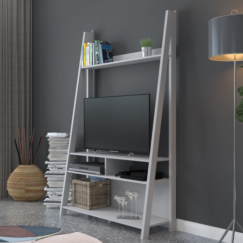 Tiva Grey Ladder TV Unit 