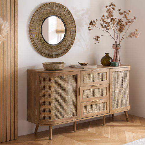 Noah Rattan 2 Door 3 Drawer Sideboard