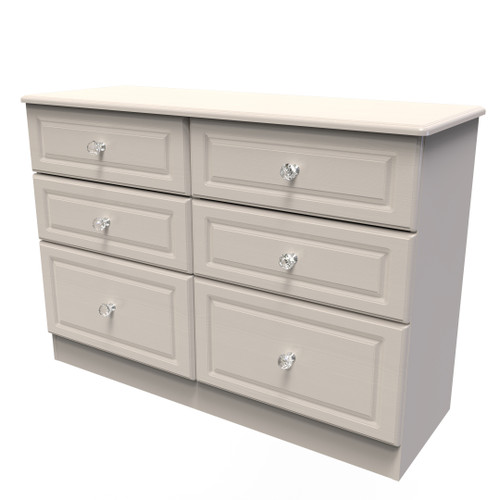 Crystal Kashmir Ash 6 Drawer Midi Chest