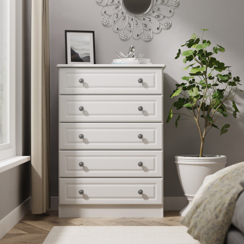 Pembroke Grey Ash 5 Drawer Chest