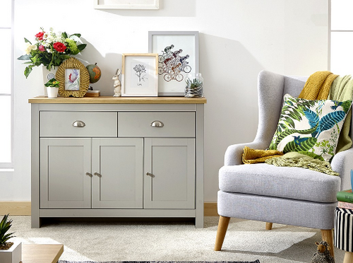 Lancaster Grey Large Sideboard