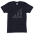 BMark Unisex Tee with front view, laying flat.