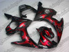 Yamaha YZF-R6 2003 2004 2005 black and red flame fairing kits, this Yamaha YZF-R6 2003 2004 2005 plastics was applied in black and red flamegraphics, this 2003 2004 2005 YZF-R6 fairing set comes with the both color and decals shown as the photo.If you want to do custom fairings for YZF-R6 2003 2004 2005,our talented airbrusher will custom it for you.