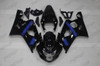 2004 2005 Suzuki GSXR 600/750 gloss black fairing blue graphic