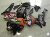 Honda CBR600RR 2005 2006 Rossi replica fairing kits, this Honda CBR600RR 2005 2006 plastics was applied in Rossi replicagraphics, this 2005 2006 CBR600RR fairing set comes with the both color and decals shown as the photo.If you want to do custom fairings for CBR600RR 2005 2006,our talented airbrusher will custom it for you.