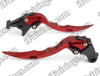 Red CNC blade brake & clutch levers for Suzuki Hayabusa GSXR1300 2008 to 2012 (F-41/S-14). Our levers are designed as a direct replacement of the stock levers but more benefit over the stock ones