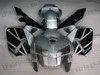 Honda CBR600RR 2005 2006 silver and blackfairing kits, this Honda CBR600RR 2005 2006 plastics was applied in silver and blackgraphics, this 2005 2006 CBR600RR fairing set comes with the both color and decals shown as the photo.If you want to do custom fairings for CBR600RR 2005 2006,our talented airbrusher will custom it for you