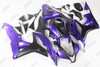 2007 2008 Honda CBR600RR candy purple_matte black body kits