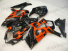 OEM quality fairings and body kits for 2007 2008 Suzuki GSXR1000 with black and orange color scheme/graphics, these fairing kits are oem quality, fast shipping and easy installtion. More factory color-matched fairings for GSXR1000 2007 2008, team race replica fairings and custom fairing sets for Suzuki GSXR1000 2007 2008, please browse iFairings.com.