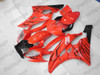 2006 2007 Yamaha YZF-R6 custom fairing red color black flame.