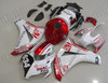 Customized fairing kits for Honda CBR1000RR 2008 2009 2010 2011 in red and white color, this fairing kit was applied custom painting scheme with some new sponsors, this bodywork looks amazing. if you want to do similar custom fairing, please let us know.
