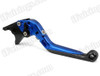 Blue/Black CNC adjustable folding and extendable levers for Honda CBR600 F3 1995 to 2007 (F-18/H-626). Our levers are designed as a direct replacement of the stock levers but more benefit over the stock ones