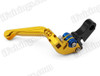 Gold CNC adjustable folding and extendable levers for Honda CBR600 F3 1995 to 2007 (F-18/H-626). Our levers are designed as a direct replacement of the stock levers but more benefit over the stock ones