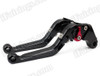 Black CNC adjustable folding and extendable levers for Honda CBR600 F3 1995 to 2007 (F-18/H-626). Our levers are designed as a direct replacement of the stock levers but more benefit over the stock ones