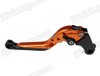 Orange/Black CNC adjustable folding and extendable levers for Honda CBR600RR 2007 to 2012 (F-33/Y-688H). Our levers are designed as a direct replacement of the stock levers but more benefit over the stock ones.