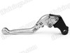 Silver CNC adjustable folding and extendable levers for Honda CBR1000RR FireBlade 2004 2005 2006 2007 (F-33/H-33). Our levers are designed as a direct replacement of the stock levers but more benefit over the stock ones.