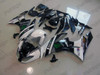 2009 2010 2011 2012 Kawasaki Ninja ZX6R ZX6RR white and black fairings