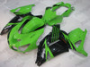 Kawasaki Ninja ZX-14 ZZR1400 custom fairing green and black