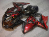 Suzuki GSXR1000 2009 2010 red flame fairing kits, this Suzuki GSXR1000 2009 2010 plastics was applied in red flame graphics, this 2009 2010 GSXR1000 fairing set comes with the both color and decals shown as the photo.If you want to do custom fairings for GSXR1000 2009 2010,our talented airbrusher will custom it for you.