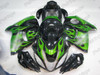 Suzuki Hayabusa GSXR1300 green flame fairing kit