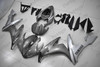 2004 2005 2006 Yamaha YZF-R1 gray and silver fairings