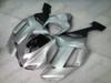2007 2008 Kawasaki Ninja ZX6R ZX6RR silver and black fairings