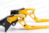 Extendable levers are CNC machined from aircraft grade 6061 T6 billet Aluminium, they are stock levers replacement , 100% precise fitment and levers are color color optional.  