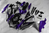 2008 2009 2010 Suzuki GSXR600 GSXR750 black purple and silver fairing