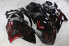 2008 to 2020 Suzuki Hayabusa GSX1300R red flame body kit