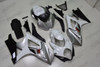 2007 2008 Suzuki GSXR1000 white and silver bodywork