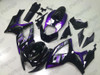 2006 2007 Suzuki GSXR 600/750 gloss black fairing with purple accent