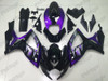 2006 2007 Suzuki GSXR 600/750 aftermarket fairing black and purple