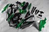 2008 2009 2010 Suzuki GSXR600 GSXR750 custom fairing black green and silver