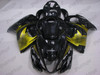 Suzuki Hayabusa GSX1300R custom fairing gloss black paint gold decals