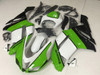 2007 2008 Kawasaki Ninja ZX-6R ZX-6RR custom fairing green white and black