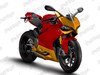 Custom fairing for DUCATI 899 1199 Panigale Iron Man Suit.