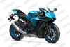 2020 2021 2022 2023 Yamaha YZF-R1 light blue and black fairing kit