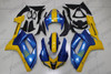 2007 2008 Kawasaki ZX-6R 636 blue and yellow bodywork