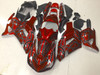 Kawasaki Ninja ZX-14 ZZR1400 red fairing black stripes