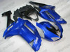 2007 2008 Kawasaki Ninja ZX-6R blue and black fairings