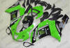2007 2008 Kawasaki Ninja ZX-6R green and white fairings