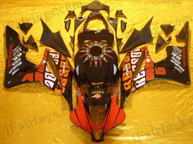 Honda CBR600RR 2007 2008 Valentino Rossi fairings - iFairings.com