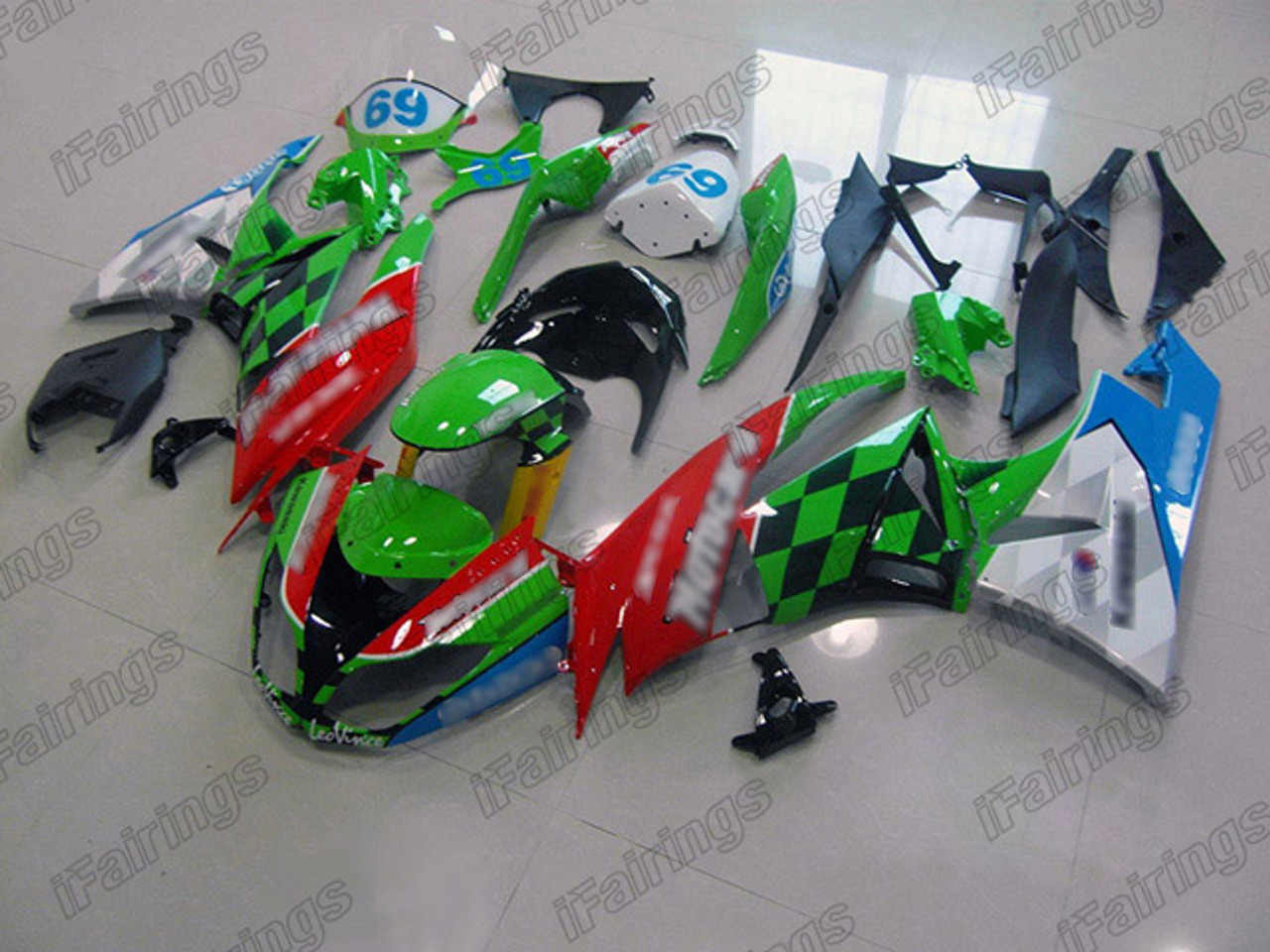 2009 2010 2011 2012 Kawasaki Ninja ZX-6R Motocard fairings