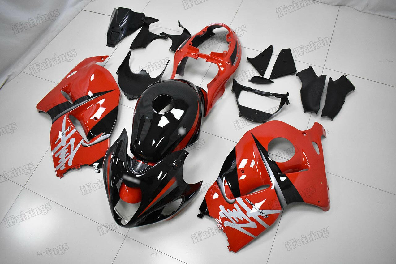 Suzuki Hayabusa GSX1300R OEM Red and Black Fairings - iFairings.com