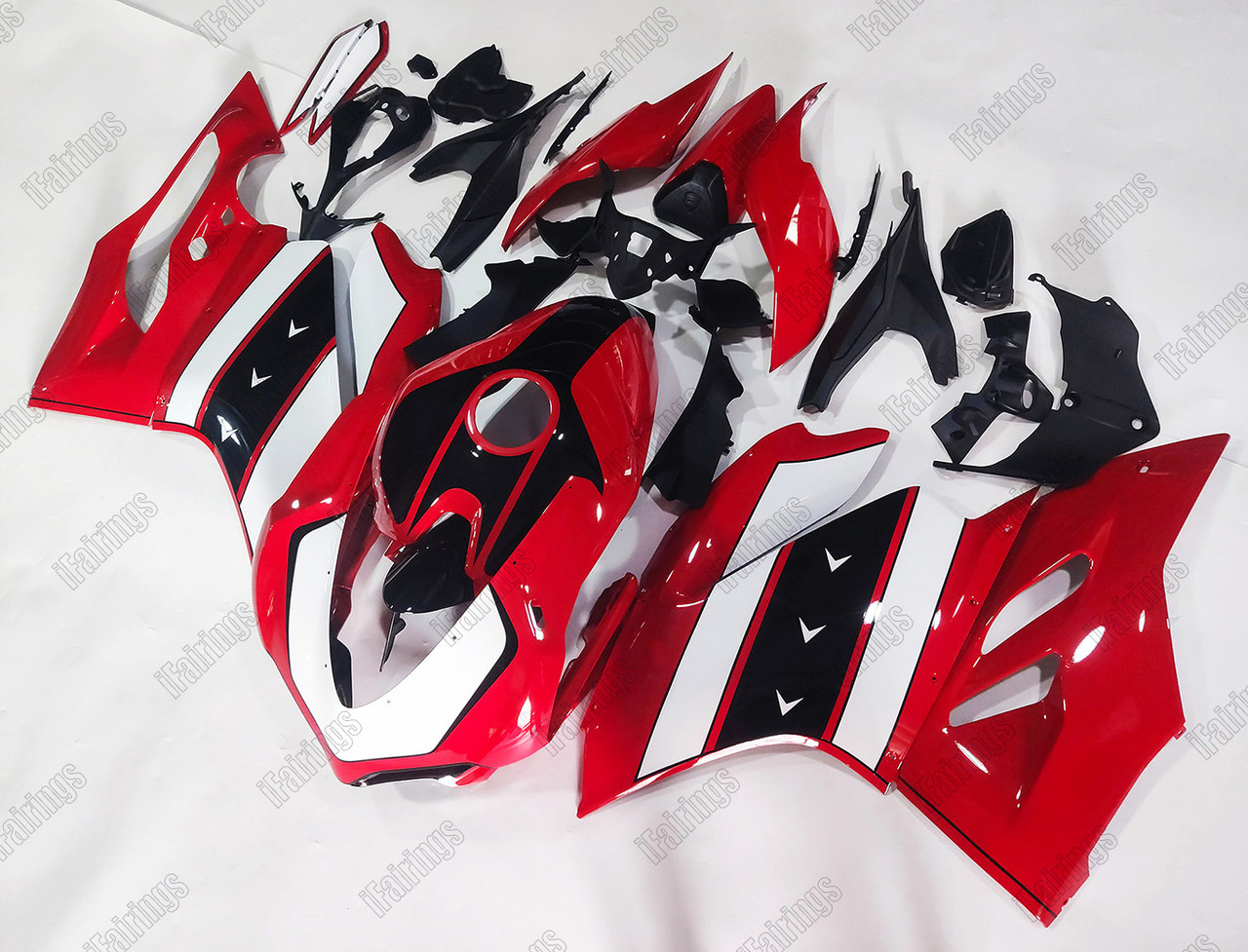 DUCATI 959 1299 Panigale Red/White Fairing Kit - iFairings