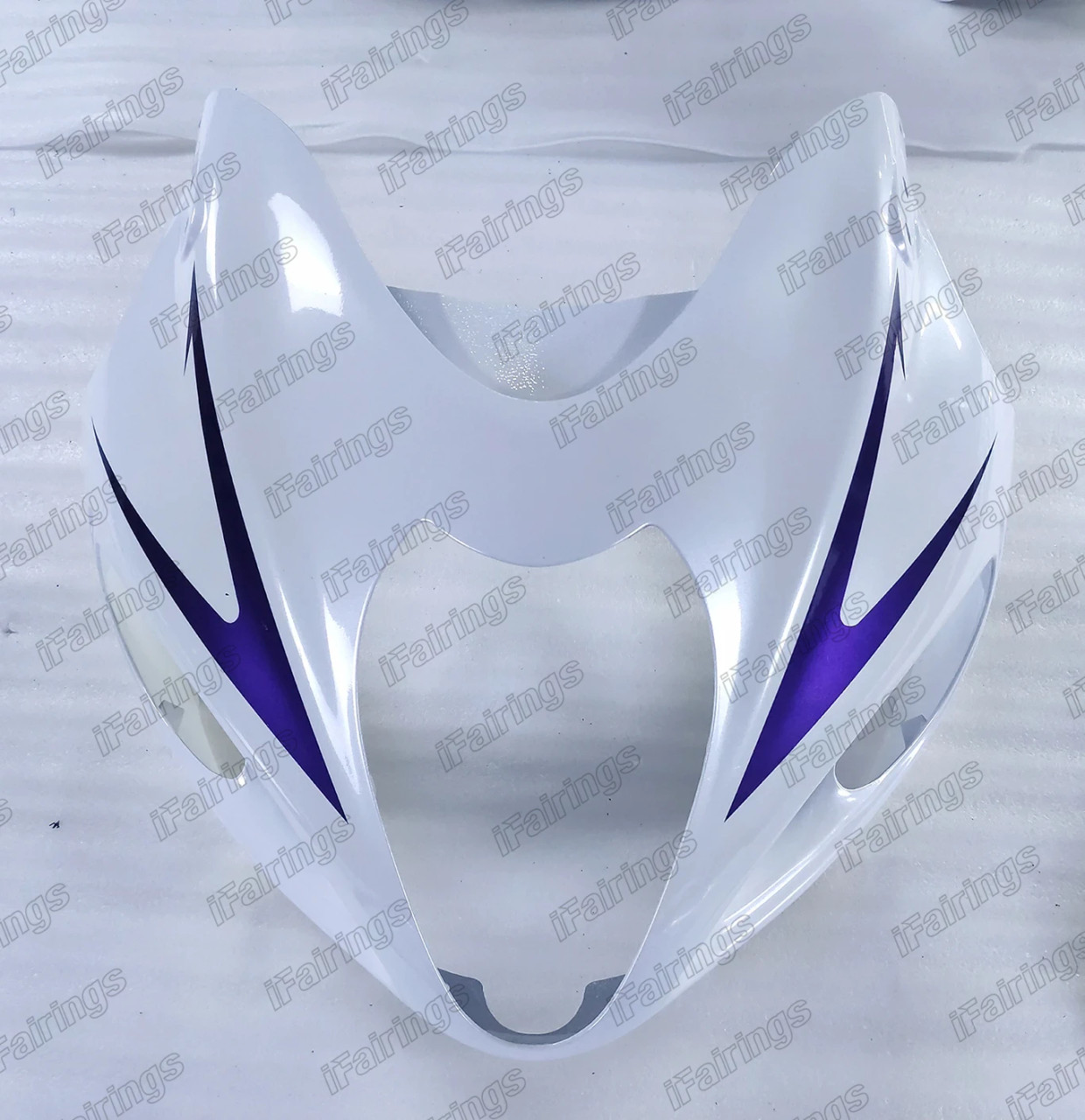 Suzuki Hayabusa GSX1300R White and Purple Fairings - iFairings.com