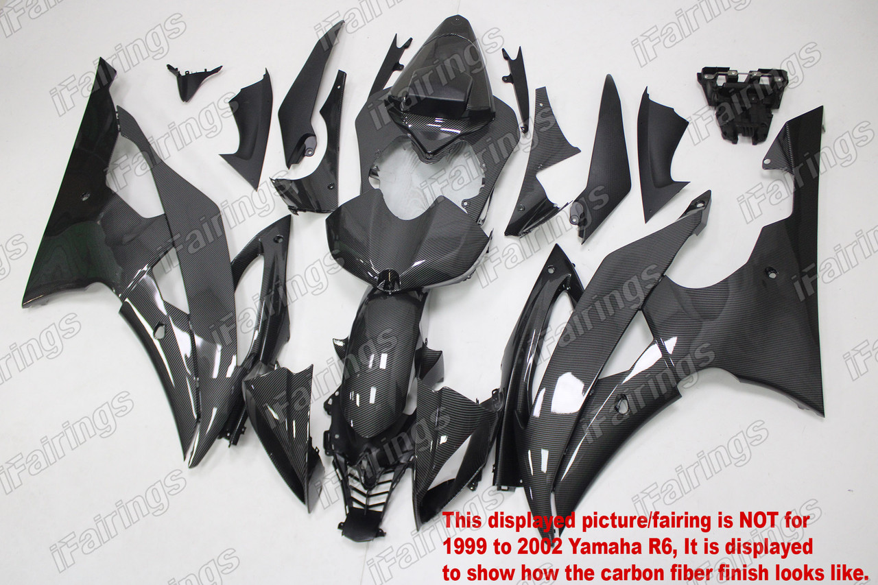 1999 to 2002 Yamaha YZF-R6 Carbon Fiber Fairings - iFairings