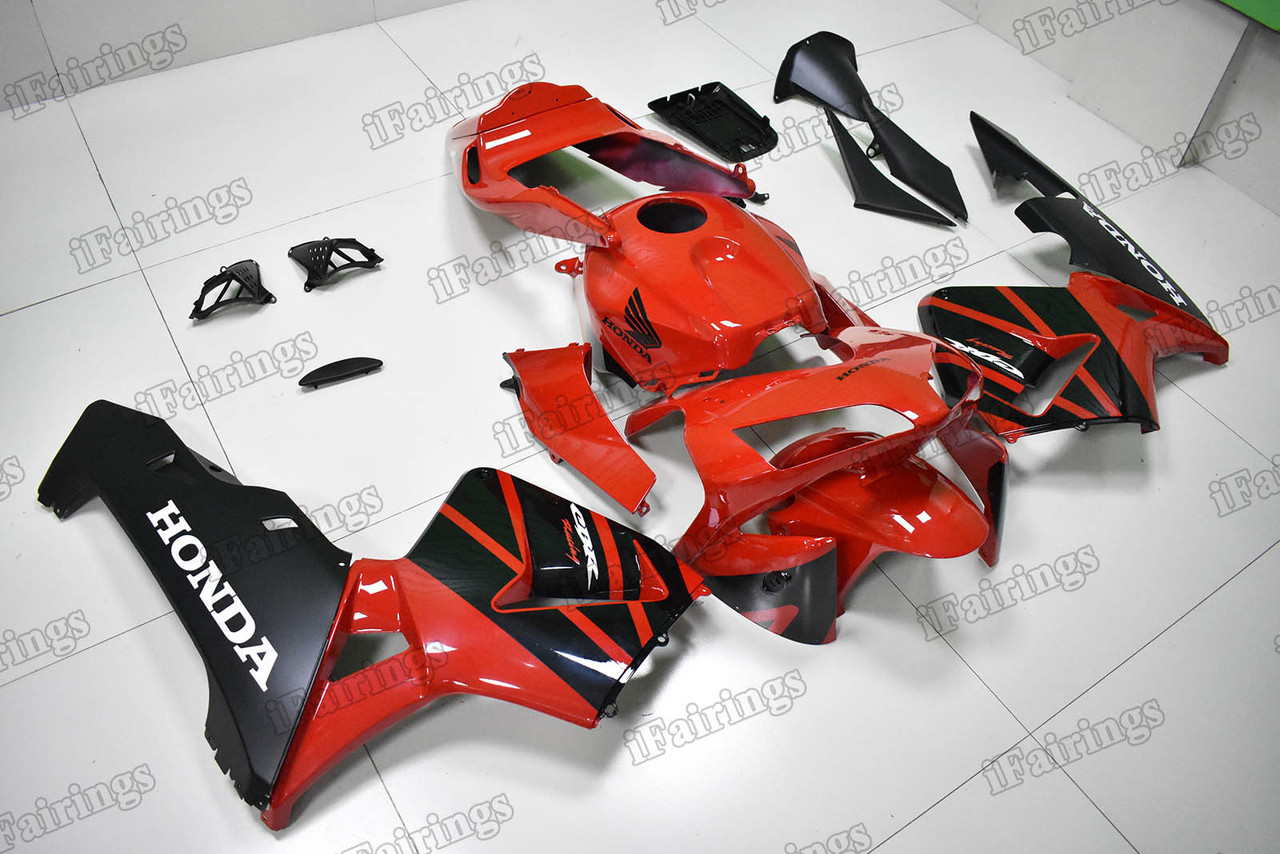 Honda CBR600RR 2003 2004 red and black fairing kit