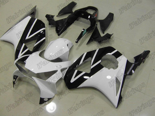Honda CBR900RR CBR954RR white and black fairing set Honda CBR900RR CBR954RR white and black fairing set
