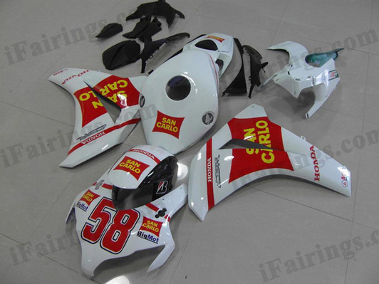 Honda CBR1000RR 2008 2009 2010 2011 SAN CARLO fairing kits, this Honda CBR1000RR 2008 2009 2010 2011 plastics was applied in SAN CARLOgraphics, this 2008 2009 2010 2011 CBR1000RR fairing set comes with the both color and decals shown as the photo.If you want to do custom fairings for CBR1000RR 2008 2009 2010 2011,our talented airbrusher will custom it for you. Honda CBR1000RR 2008 2009 2010 2011 SAN CARLO fairing kits, this Honda CBR1000RR 2008 2009 2010 2011 plastics was applied in SAN CARLOgraphics, this 2008 2009 2010 2011 CBR1000RR fairing set comes with the both color and decals shown as the photo.If you want to do custom fairings for CBR1000RR 2008 2009 2010 2011,our talented airbrusher will custom it for you.